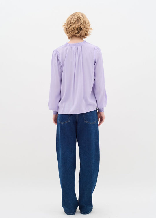 Lavande de chemisier huxieiw