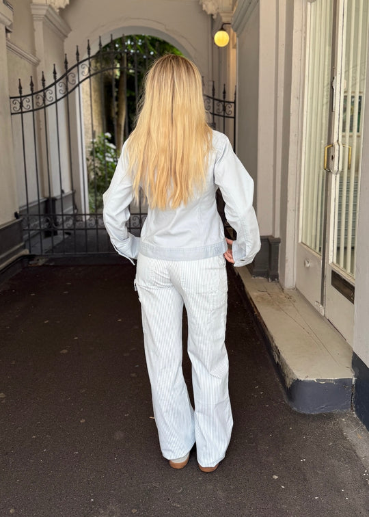 InWear MorieIW Janny Denim Jacket Aqua Blue