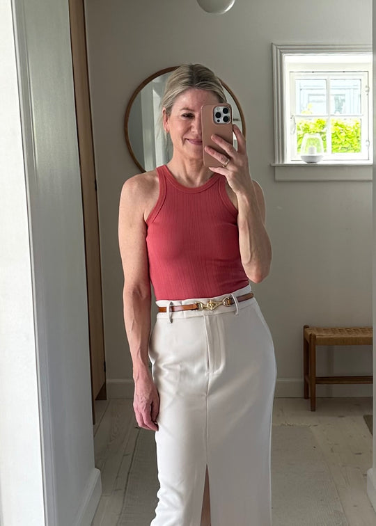 Minimum Zimt -Tank -Top -Mineralrot