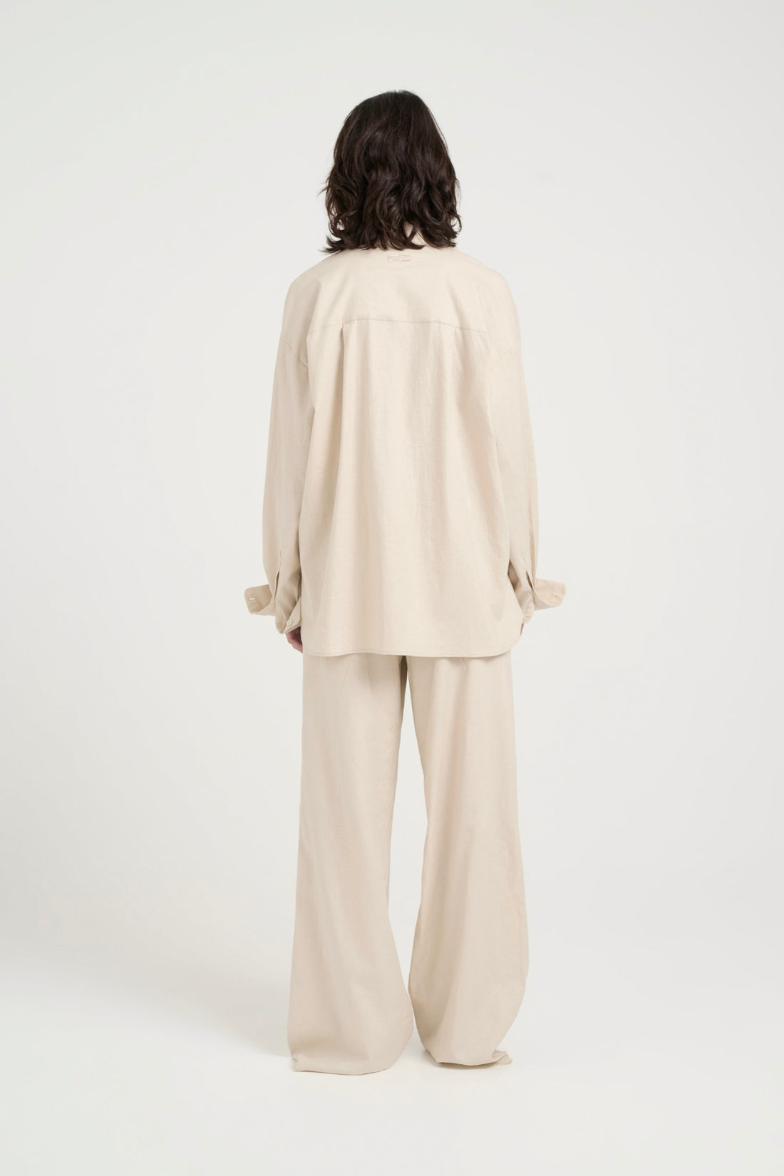 Gestuz ElarahGZ linen HW pants NOOS Ancient Scroll sand