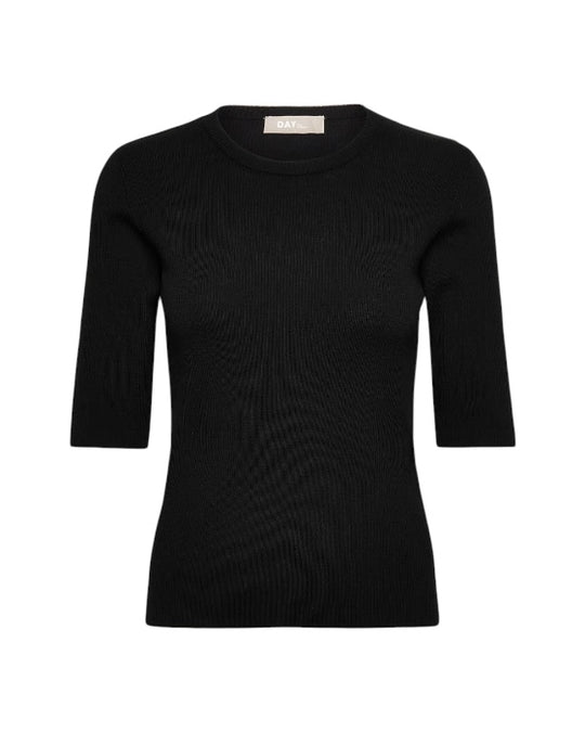 DAY Birger ét Mikkelsen Carolina Rib Daily Elements Pullover Black