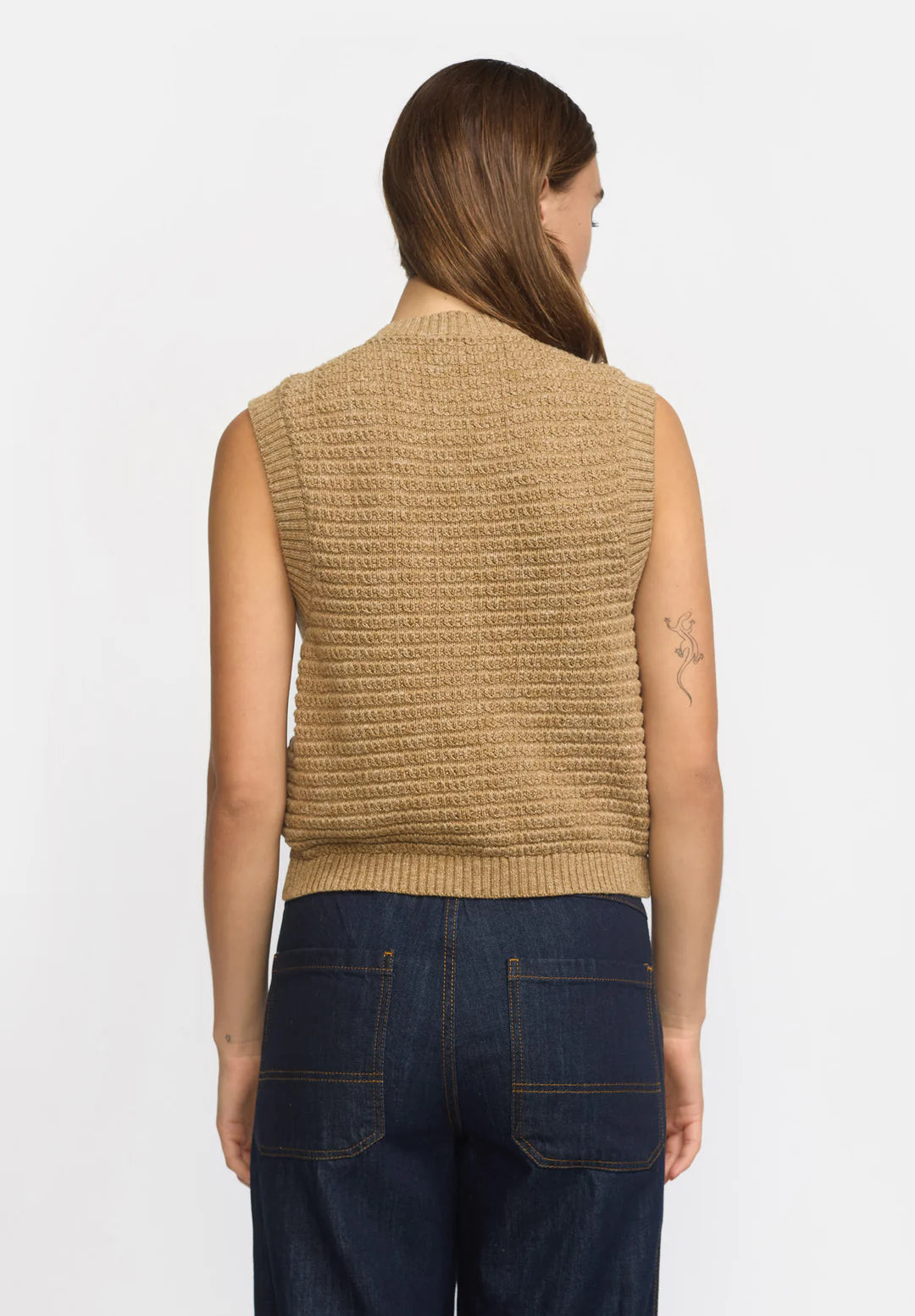 Esmé Studios ESSaga Knit Vest GOTS  Incense Mélange