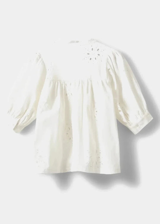 Sofie Schnoor Alessia Broderie Anglaise shirt snow white