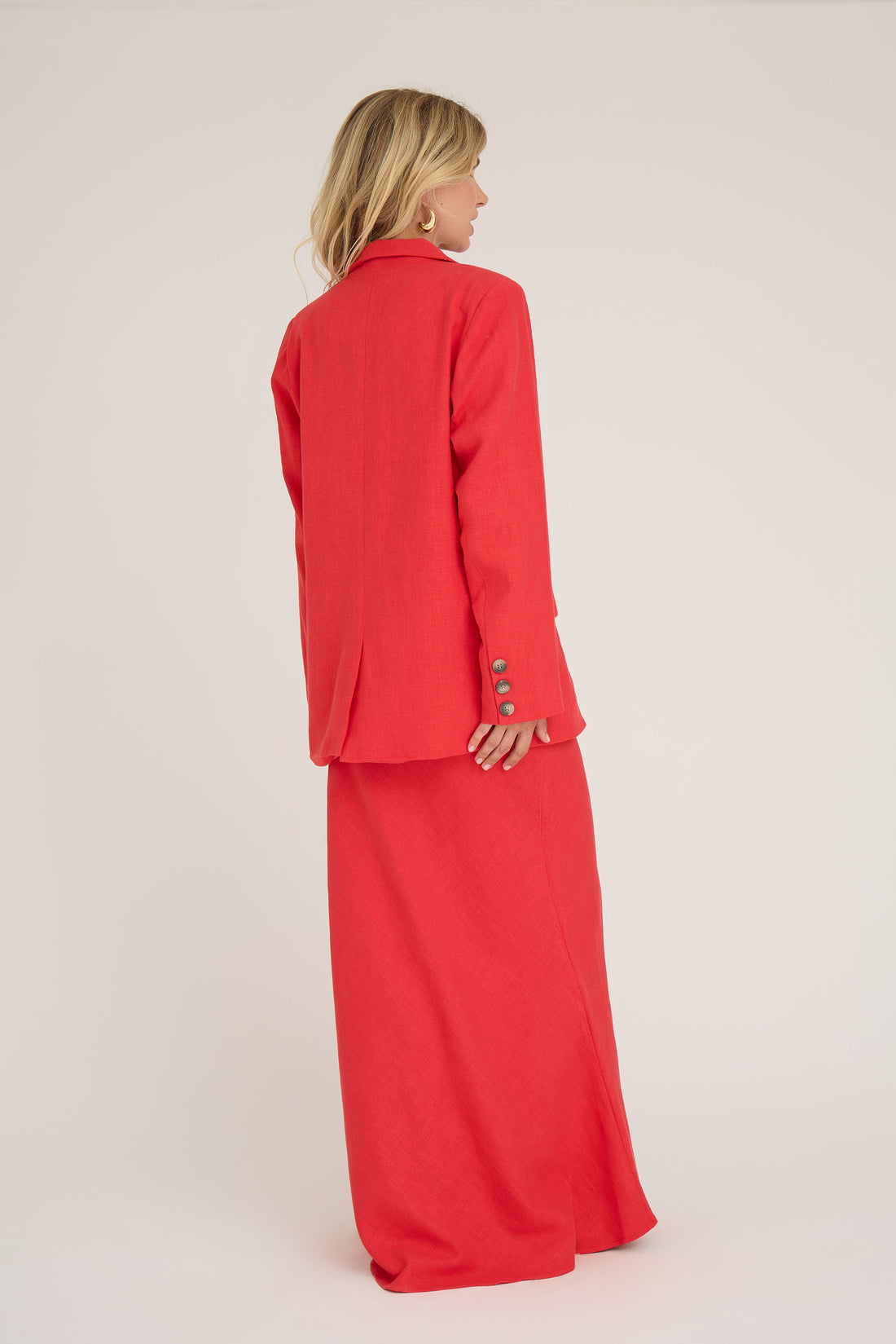 A-View Annali linen blazer red