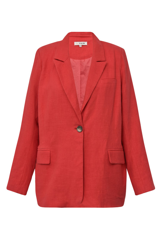 A-View Annali linen blazer red