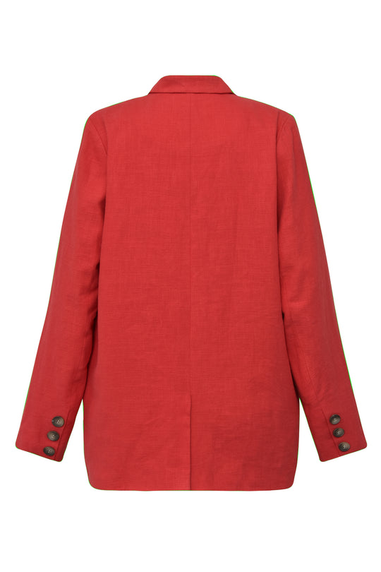 A-View Annali linen blazer red