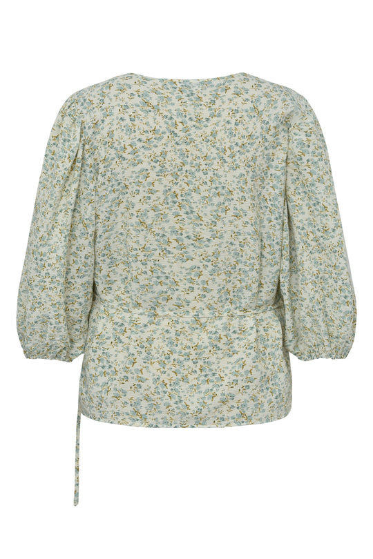 A-view Rebekka print blouse Pale Mint/Off White