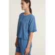 Basic Apparel Adie Crop Tee Quiet harbor