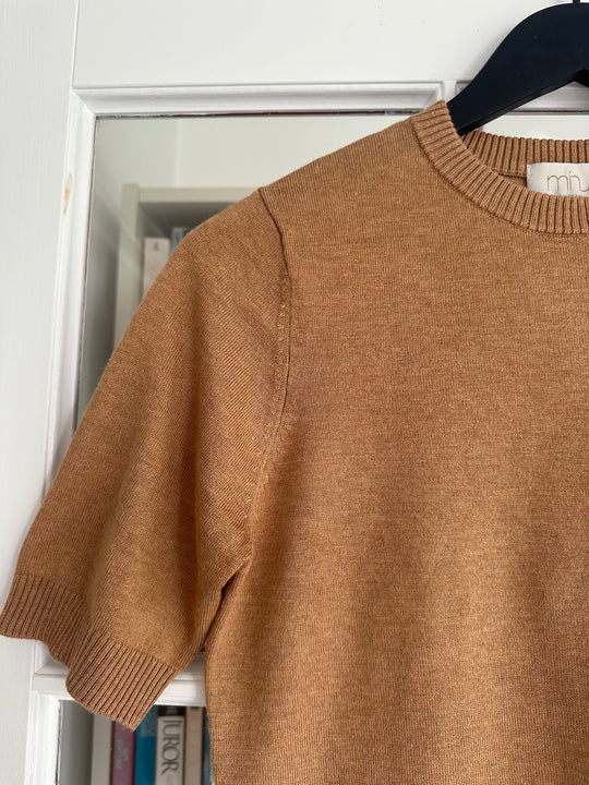 Minus Pamela tricot tee amander melange