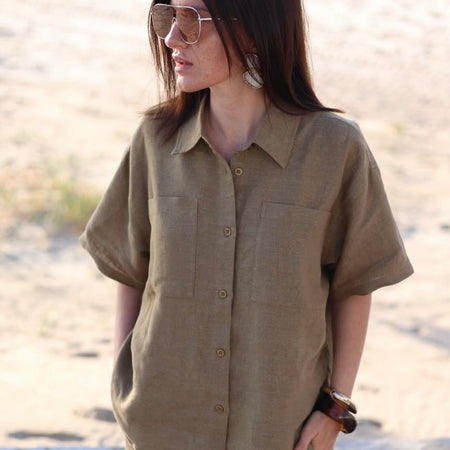 Pieszak PD-Fie Glam Shirt Lead Brown