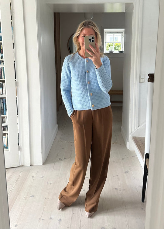 Neo Noir Limone Knit cardigan/jacket Light Blue