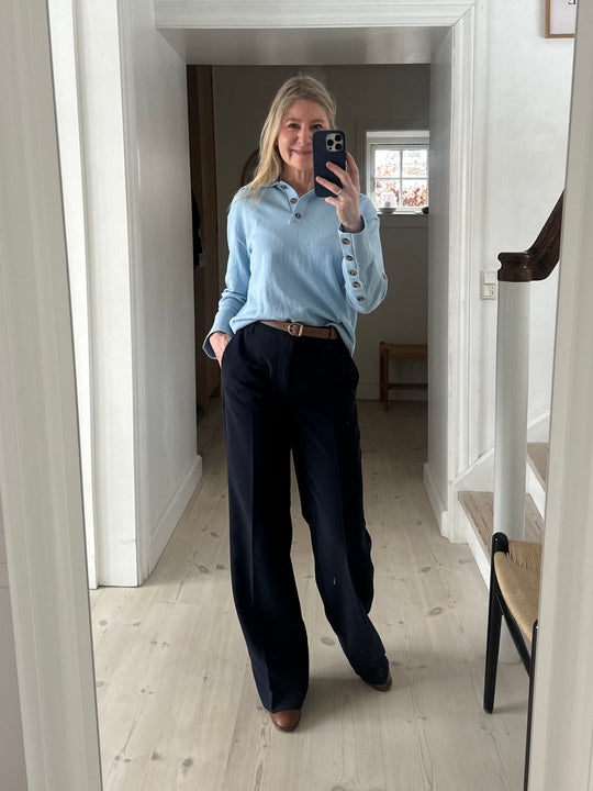 My Essential Wardrobe 29 The Tailored Pant dark blue