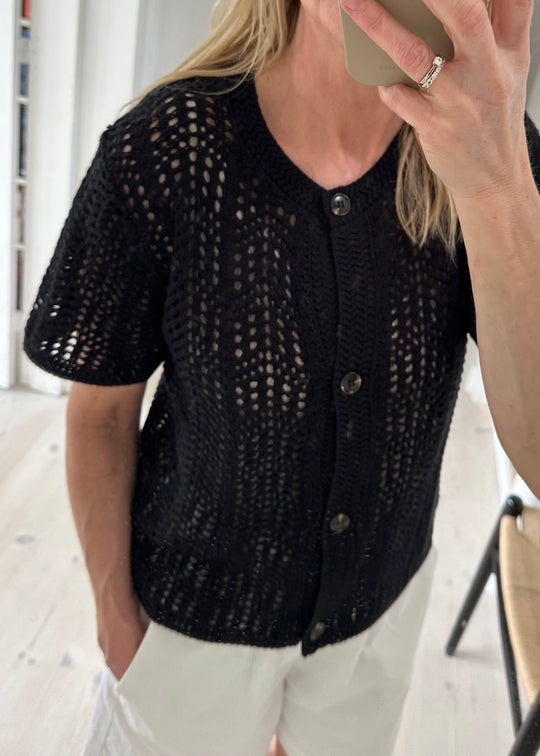 Neo Noir Laurana Crochet Cardigan Off White (copie)