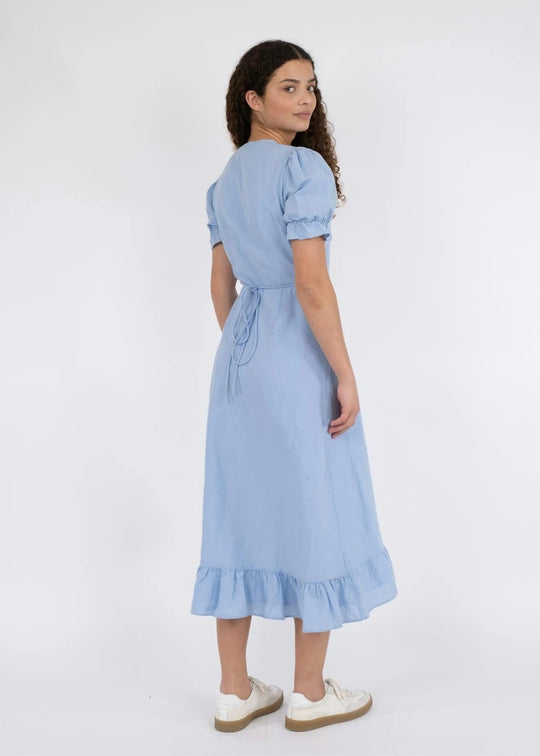 Neo Noir Marietta Linen Dress light blue