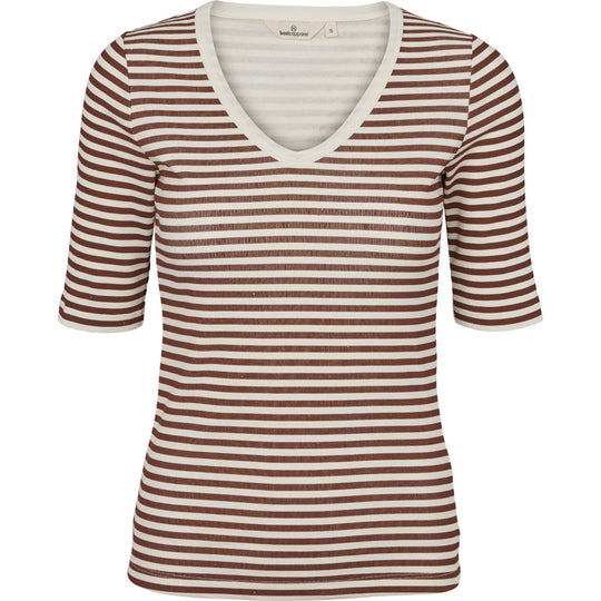 Basic Apparel Ludmilla SS Tee 463 Whisper White/Mink