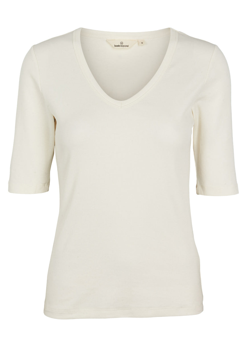 Basic Apparel Ludmilla SS Tee Whisper White