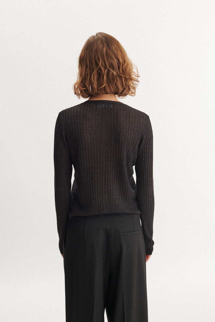Basic Apparel Adi Cardigan Dark Grey Mel.