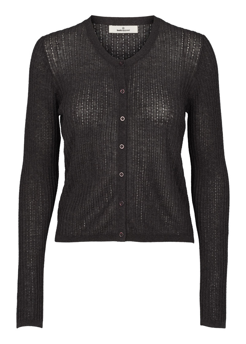 Basic Apparel Adi Cardigan Dark Grey Mel.