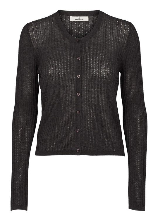 Basic Apparel Adi Cardigan Dark Grey Mel.