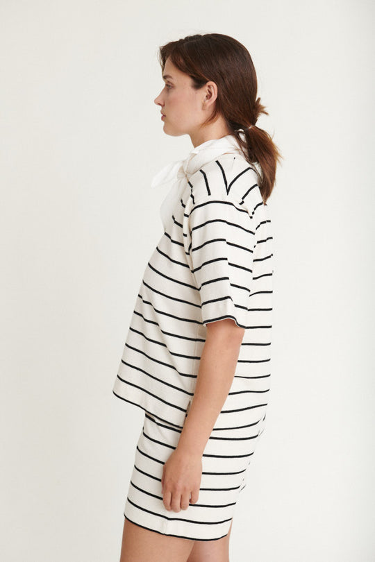 Basic Apparel Anneli Oversized Tee Birch/Black