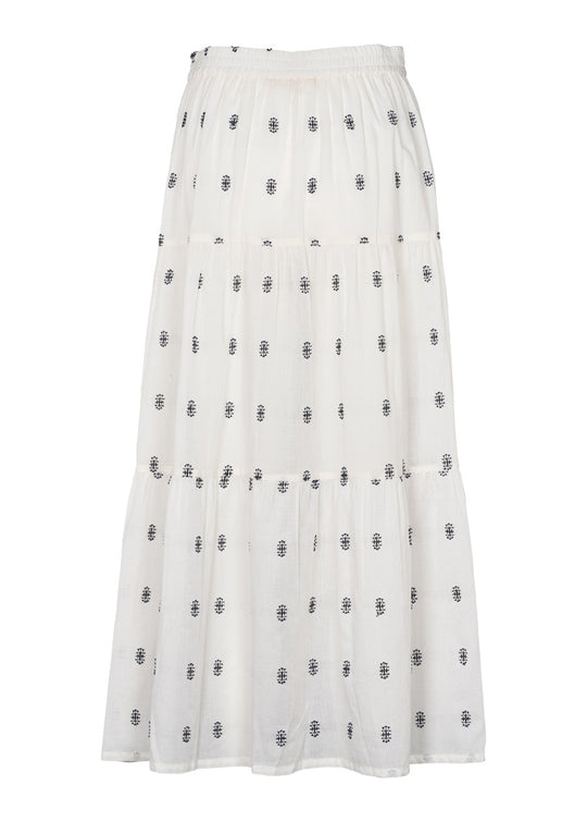 Basic Apparel Ada Nederdel whisper white / Sky captain