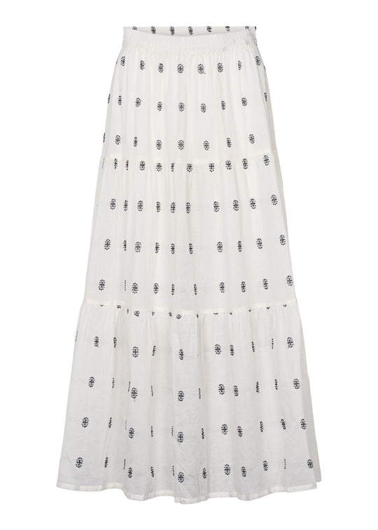 Basic Apparel Ada Nederdel whisper white / Sky captain