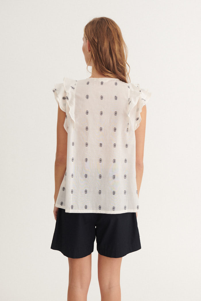 Basic Apparel Ada Shirt whisper white / Sky captain