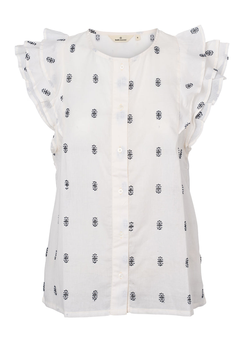 Basic Apparel Ada Shirt whisper white / Sky captain