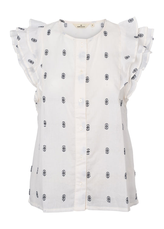 Basic Apparel Ada Shirt whisper white / Sky captain
