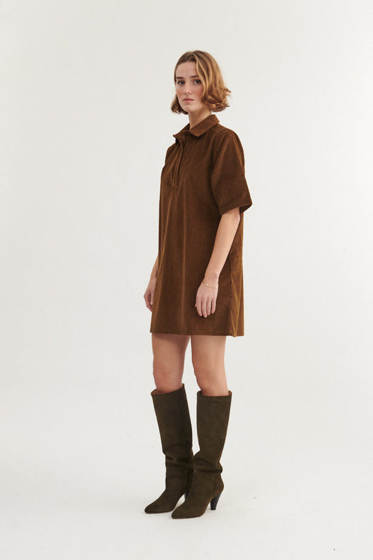 Basic Apparel Isa Polo Dress Desert palm