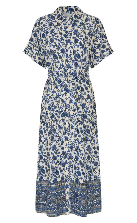 Lollys Laundry Blakell midi dress ss blue