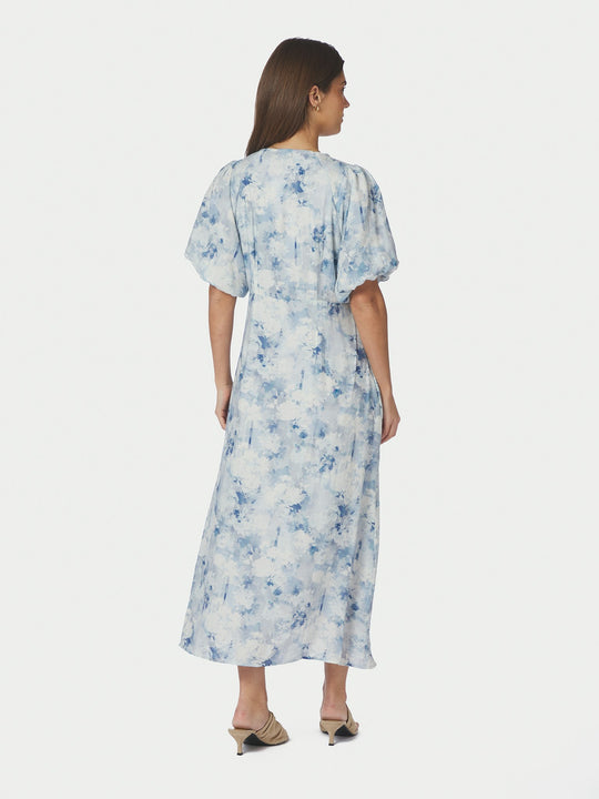 Neo Noir Illana Floral Fusion Dress Blue