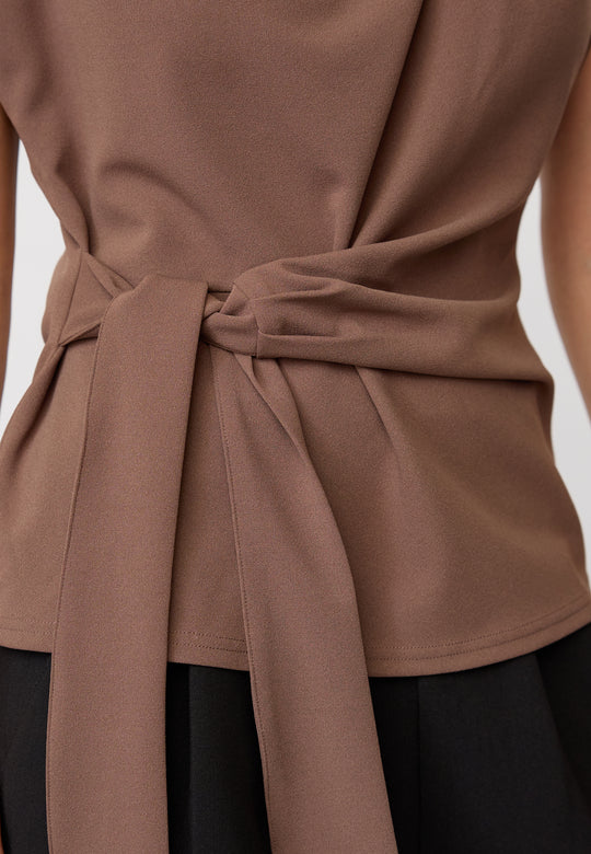 Co’Couture 45182 Falconcc Pleat Top Walnut
