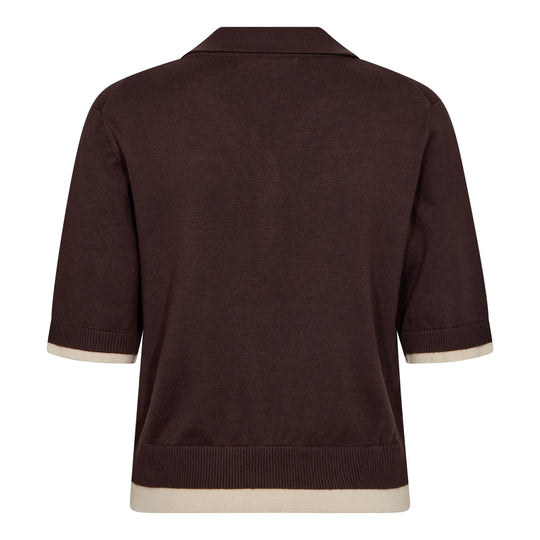 Co’Couture 42019 Luecc Crop Cardigan Dark Brown