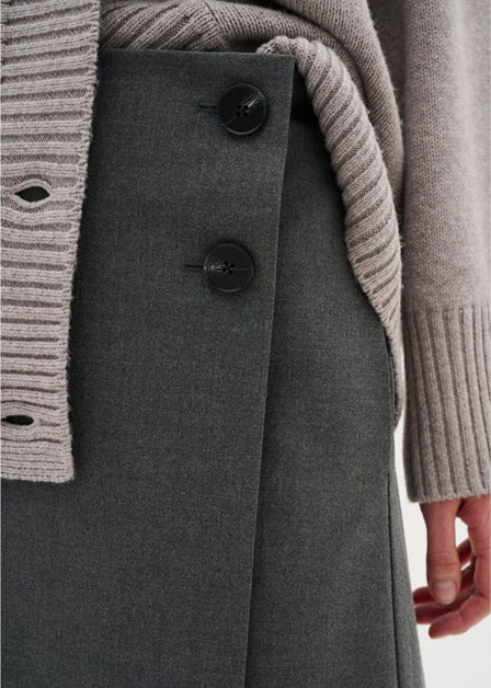 InWear NataliaIW Skirt Antrecite Grey Melange