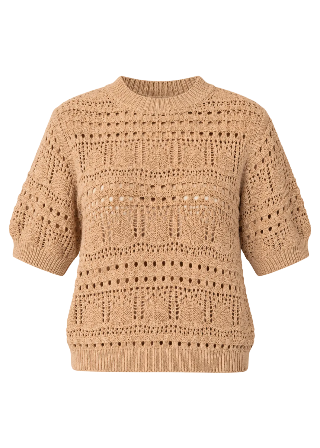 Noella Livia Knit Top T-Shirts Oyster Melange