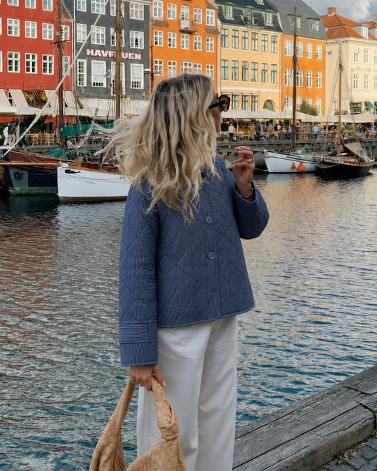 Lollys Laundry Viola Jacket blue stripe