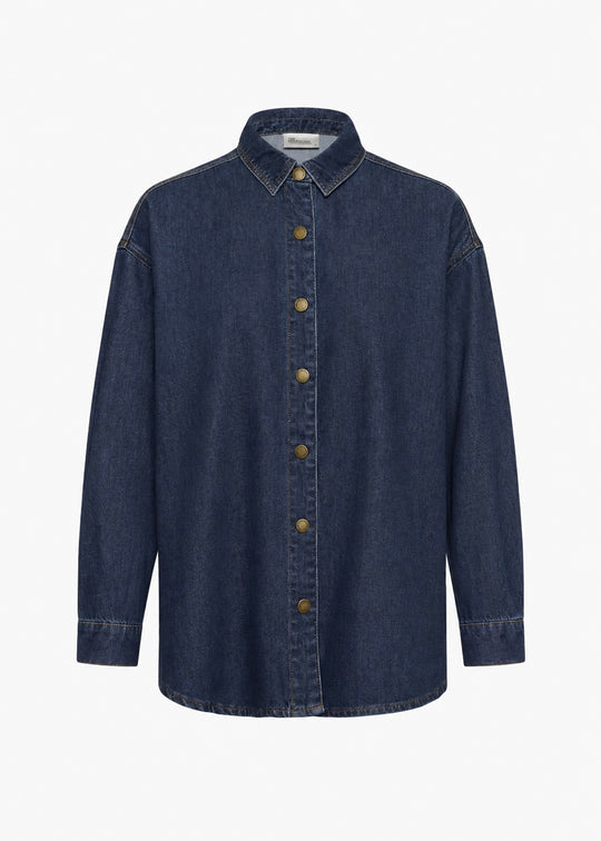 My Essential Wardrobe Denim Shirt MWHilma 171 Dark Blue Wash