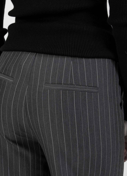 Coster Copenhagen CC Heart Maxine trousers grey pinstripe