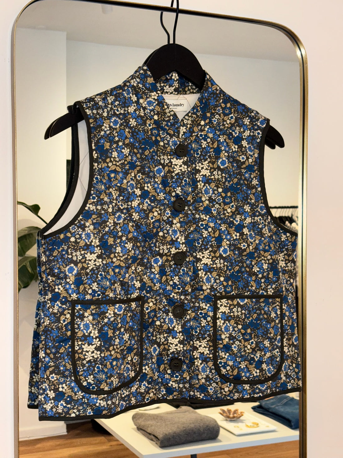 Lollys Laundry CairoLL Quilted Vest blue