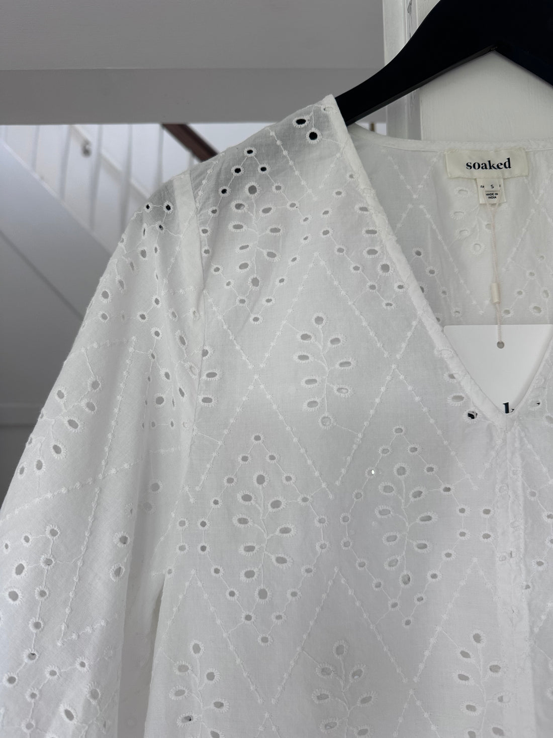 Soaked SLJoella Blouse SS Broken White