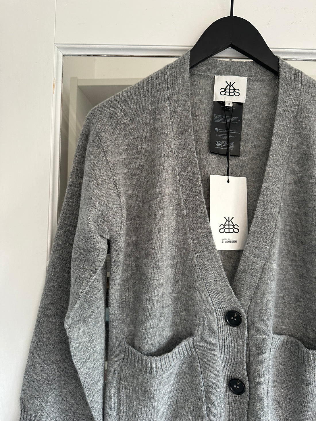 Karen by Simonsen KBAnemone Cardigan Medium Grey Melange