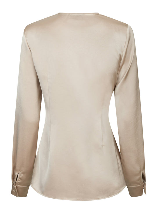 Neo Noir Petris Heavy Sateen Blouse Champagne