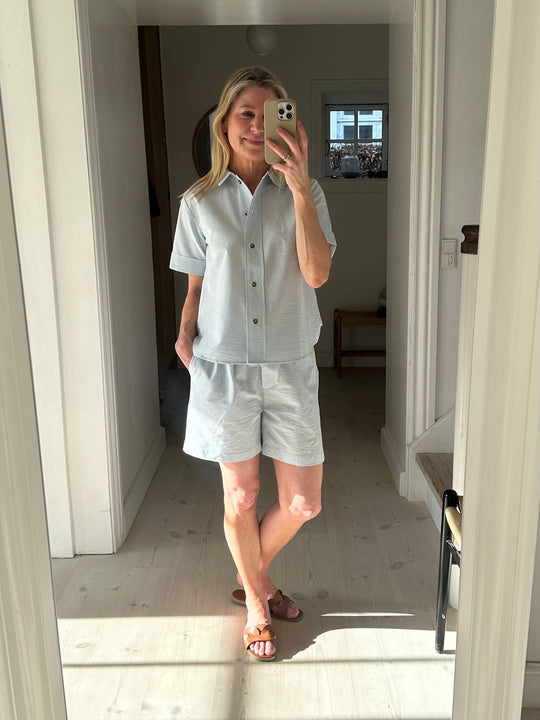 Basic Apparel Harriet Shorts Ashley Blue/Whisper White