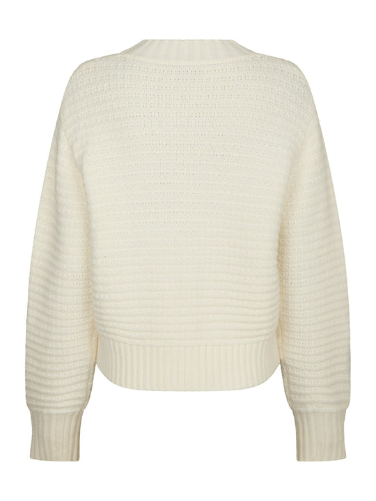 Neo Noir Kamilli Knit Cardigan Creme