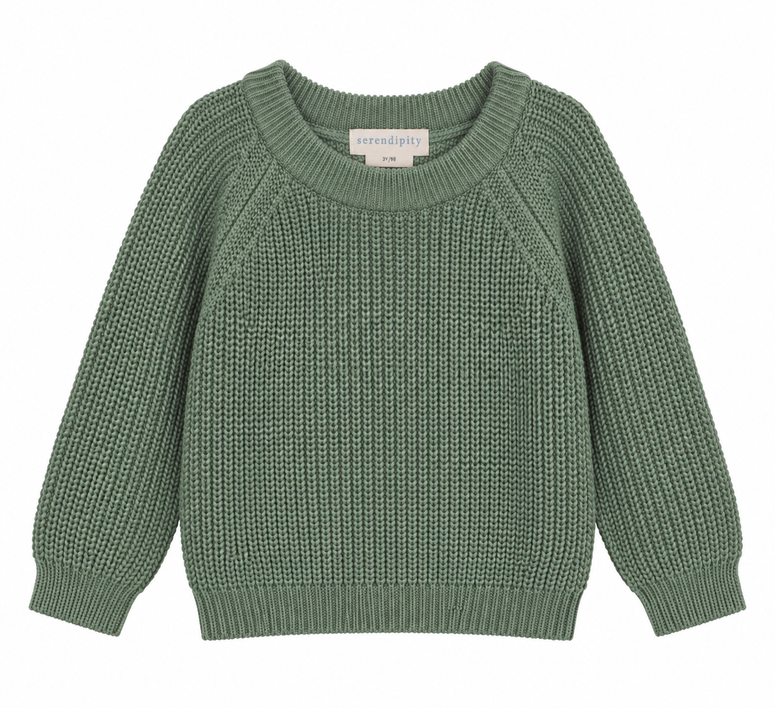 Serendipity Cotton Knit Sweater Surf