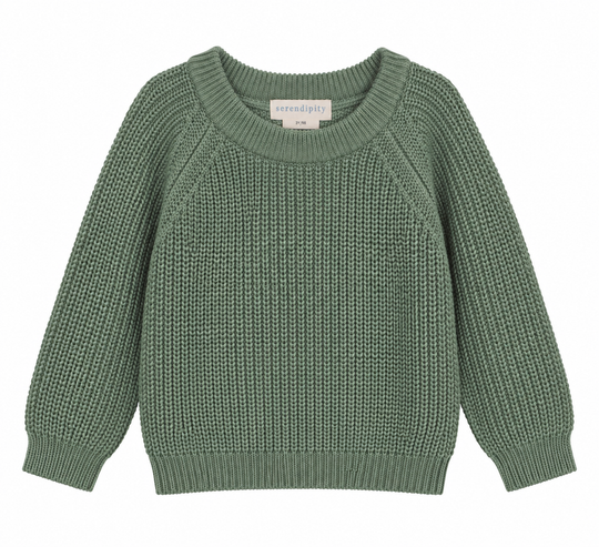 Serendipity Cotton Knit Sweater Surf