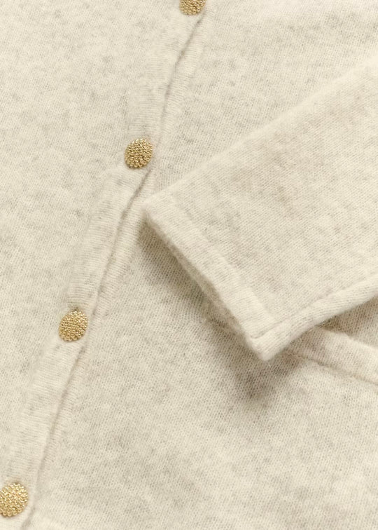 Karen by Simonsen KBZelda Round neck Cardigan Egret