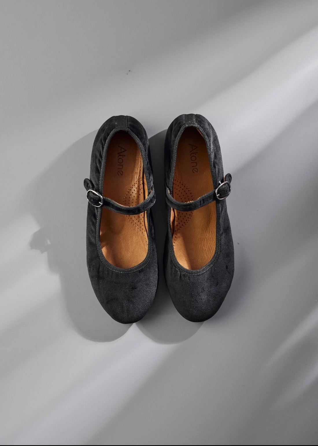 Atone Mary Jane Ballerina black