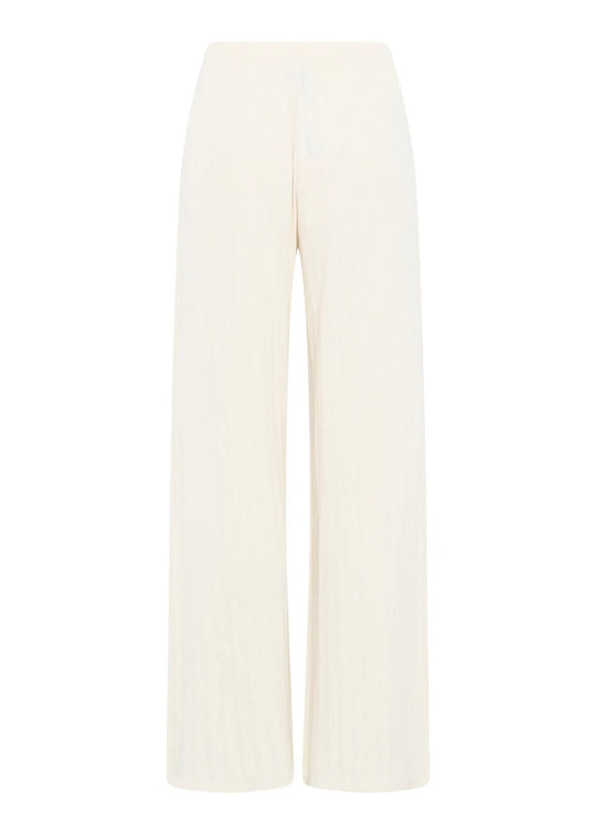 La Rouge Lene Pointelle set w. cardigan Off White